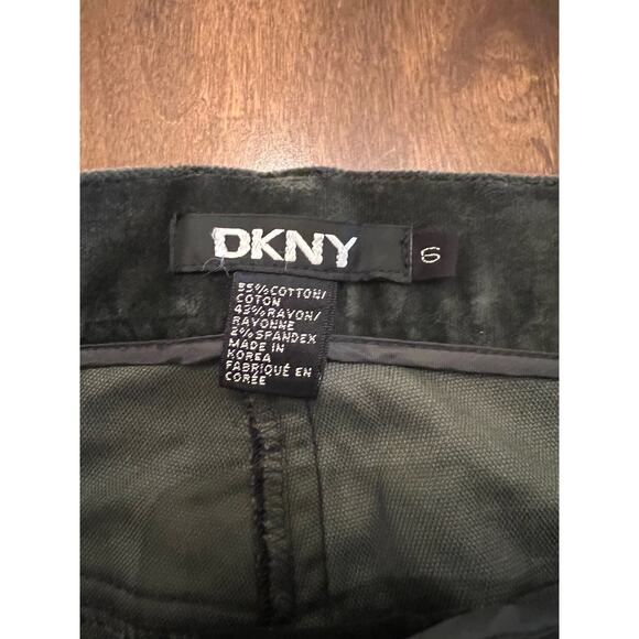NWT DKNY Women’s Velvet Casual Pants Dark Blue-Gray Size 6 - Picture 3 of 12